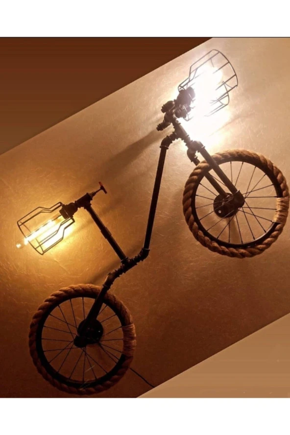 Dekoratif Duvar Bisiklet Modeli Aydınlatma Lambader ürün görseli 1