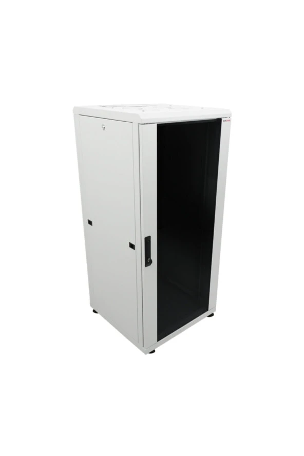 32u 800x800mm 19'' Dikili Tip Network Rack Kabinet Gri 2 Yıl Üretici Garantili