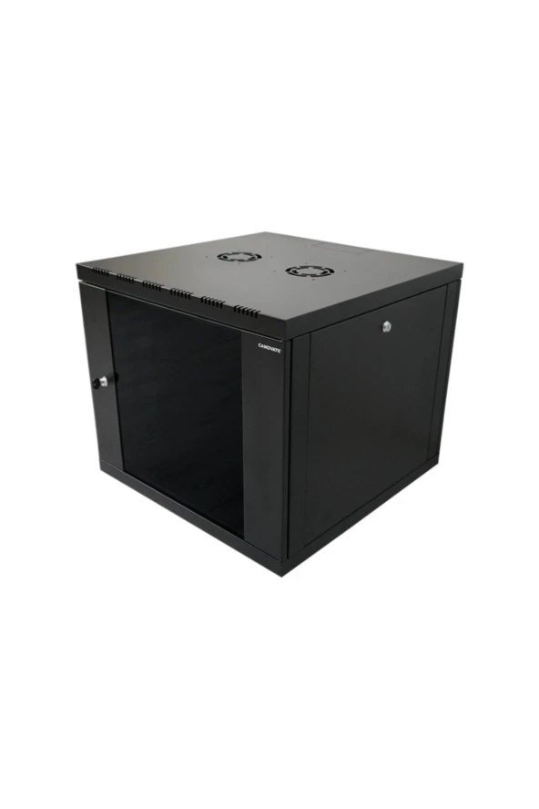 9u 19'' 600x560mm Duvar Tipi Kabinet Tek Gövdeli Siyah 2 Yıl Üretici Garantili - Resim 4