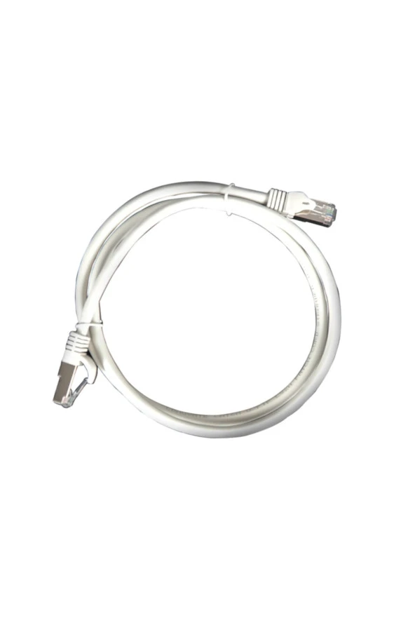 Bakır Patch Kablo Cat6a U/ftp 3mt Lszh Gri Patch Cord Folyo Korumalı 2 Yıl Garantili 2 Adet - 2