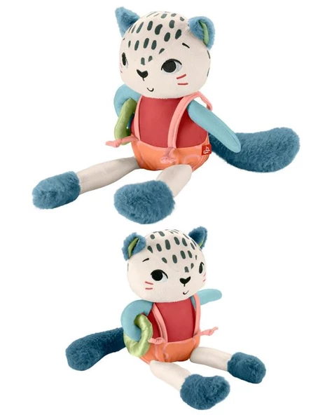 Fisher Price Eğlenceli Dostum Kar Leoparı Pelüş HKD64 - 3