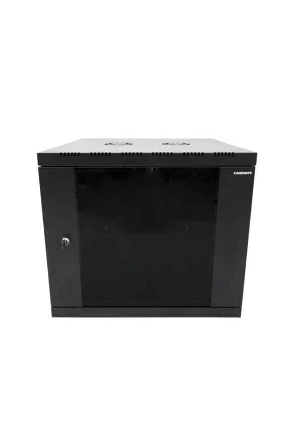 9u 19'' 600x600mm Duvar Tipi Kabinet Tek Gövdeli Siyah 2 Yıl Üretici Garantili