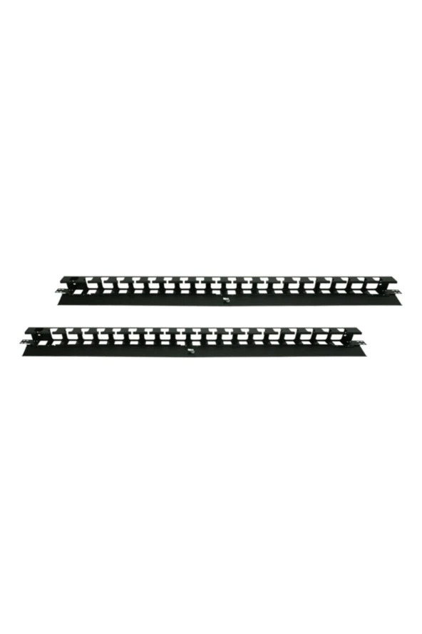 42u 800mm Kabinler Için Dikey Kablo Düzenleyici Siyah 2 Yıl Üretici Garantili - 8