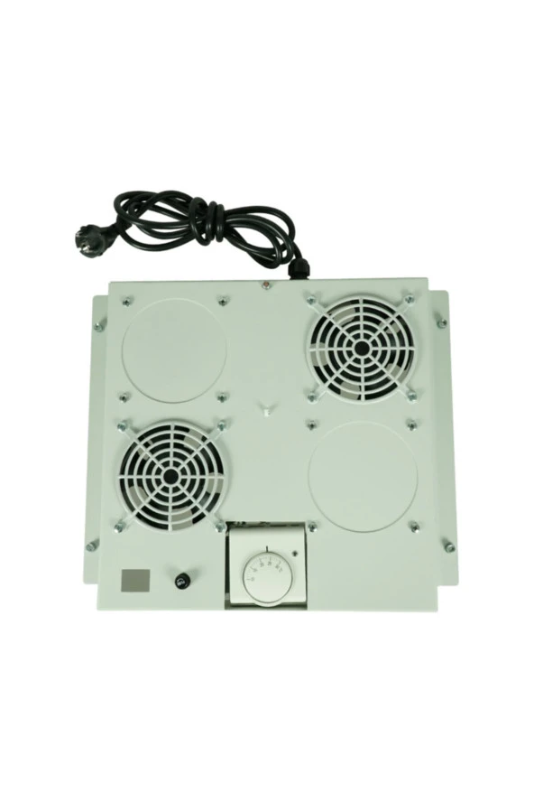 2'li Rack Kabinet Fan Modülü Termostatlı Ral 7035 Gri 2 Yıl Üretici Garantili - Resim 8