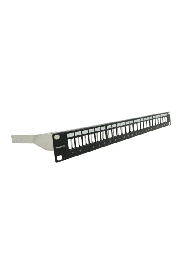 Bakır Rj45 Ftp Patch Panel 24 Port 1u 19'' Siyah Zırhlı Ral 9005 2 Yıl Üretici Garantili - 1