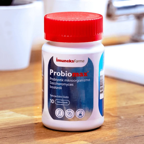 İmuneks Farma Probiomax ® Probiyotik mikroorganizma İçeren Kapsül Takviye Edici Gıda 10 Kapsül - 1