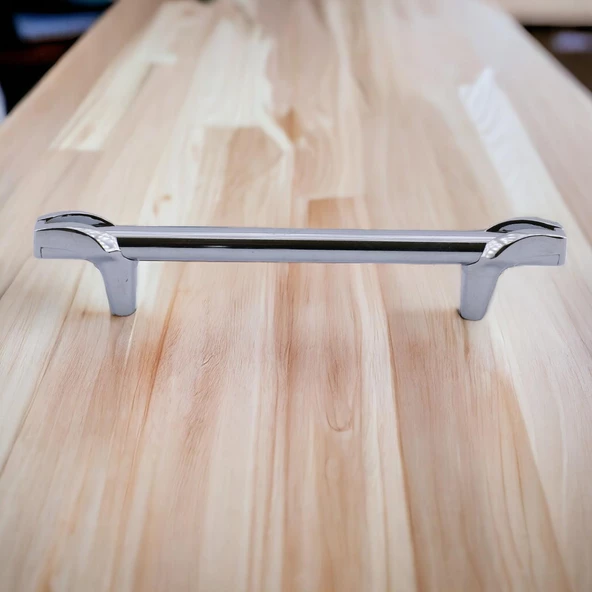 Prade 128 Mm Krom Metal Kulp Mobilya Çekmece Mutfak Kapak Dolap Kulpları Kulbu Dolabı Kulpu - 8