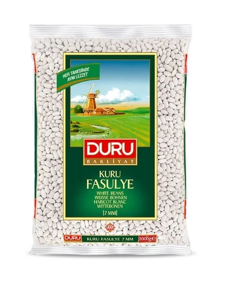 Duru Kuru Fasulye 7 mm 2000 Gr