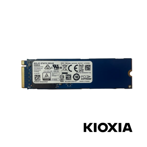 KIOXIA 1TB KBG40ZNV1T02 PCIe BG4 NVMe M2 2200MB-1400MB/sn Tray SSD