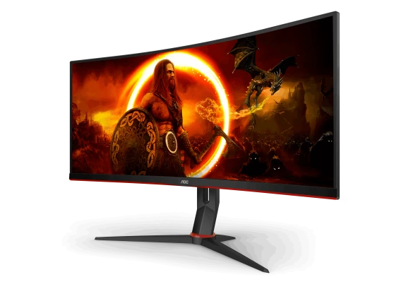 AOC 34 inc CU34G2XP/BK 1ms 180Hz FreeSync Premium WQHD VA Curved Gaming Monitör - 3