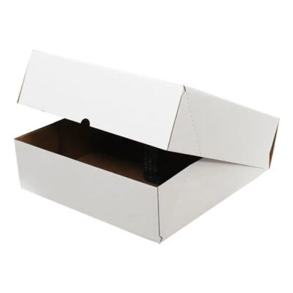 40x40x12cm E-Ticaret Kargo Kutusu - 4 Nokta - Beyaz