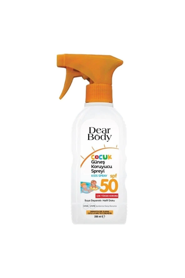 Spf 50 Çocuk Güneş Koruyucu Spreyi 200 ml