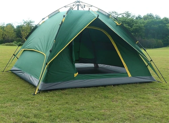 YekOutdoor 4 Kişilik Çift Katmanlı Otomatik Çadır 220x250x160 - 5