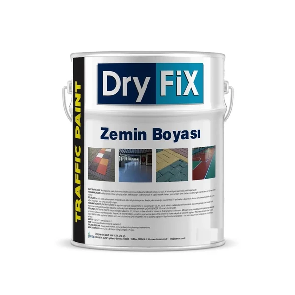 DryFix Traffic Paint Zemin Boyası 18 Kg Beyaz