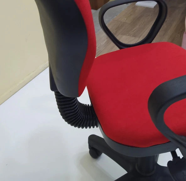 Çalışma Koltuk 13942 Amortisör İnovosyon Model KIRMIZI Ortopedik Oturum El Yapım - 3