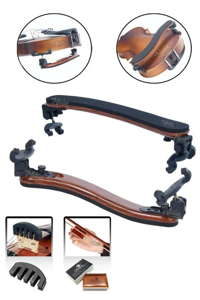 Midex VP-40 Üst Kalite Keman Yastığı 4/4 ve 3/4 Kemanlar İle Uyumlu (Reçine ve Susturucu Hediye) ürün görseli