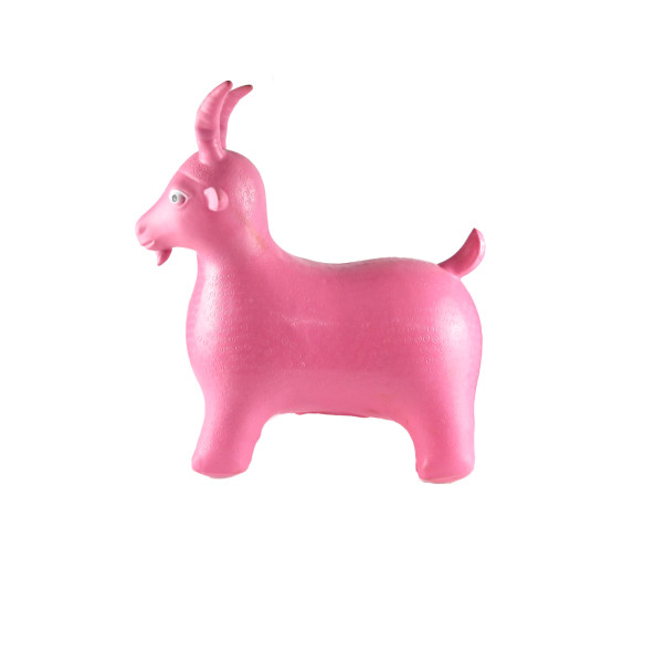 Şişme Zıp Zıp Hayvan Sevimli Şişme Hayvan Pembe Pompa Hediyeli - 2