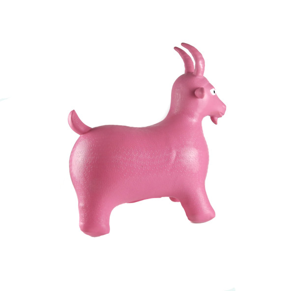 Şişme Zıp Zıp Hayvan Sevimli Şişme Hayvan Pembe Pompa Hediyeli - 3