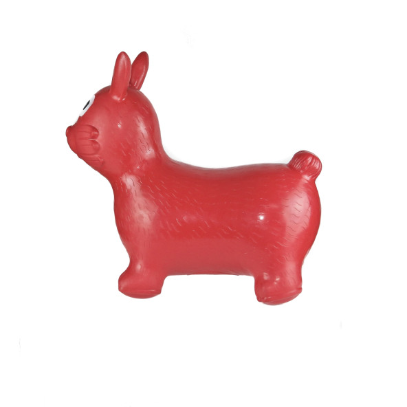Şişme Zıp Zıp Hayvan Sevimli Şişme Hayvan Kırmızı Pompa Hediyeli - 2