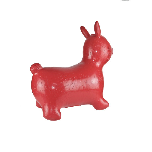 Şişme Zıp Zıp Hayvan Sevimli Şişme Hayvan Kırmızı Pompa Hediyeli - 3