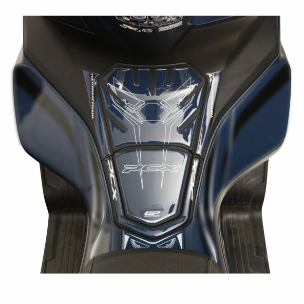 GP Kompozit Honda PCX 125 2021-2024 Uyumlu Tank Pad Mavi - 2