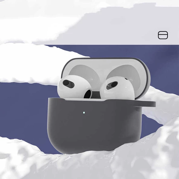 Apple Airpods 3. Nesil ile uyumlu Kılıf Standart Yumuşak Silikon Uyumlu Kılıf - 12