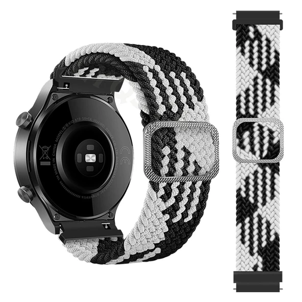 Samsung Galaxy Watch Gear S2 3 41mm 42mm Active 2 40mm 44mm Kordon Örgü Tokalı Kordon - 4