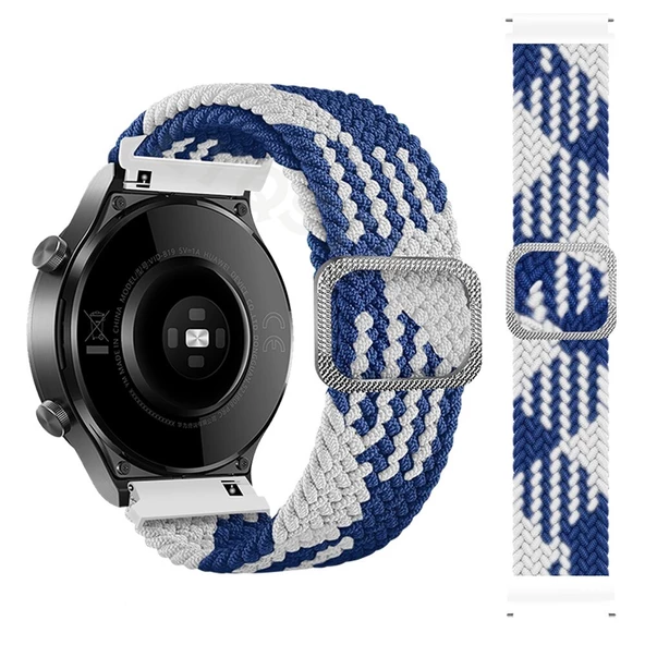 Samsung Galaxy Watch Gear S2 3 41mm 42mm Active 2 40mm 44mm Kordon Örgü Tokalı Kordon - 8