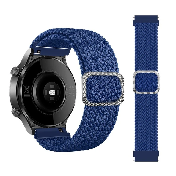 Samsung Galaxy Watch Gear S2 3 41mm 42mm Active 2 40mm 44mm Kordon Örgü Tokalı Kordon - 11