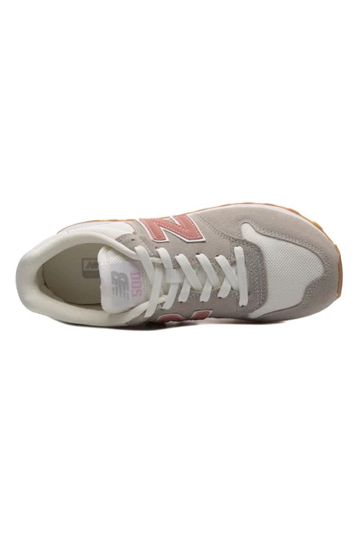 New Balance 500 Kadın Krem Spor Günlük Ayakkabı - 5