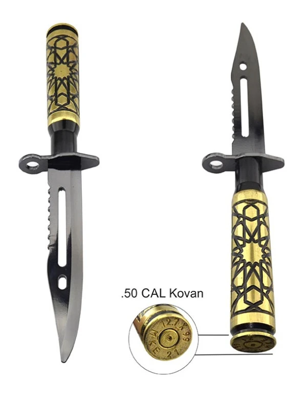 Zarf - Mektup Açacağı 50 Cal. Kovan  - Metalik Siyah - 2