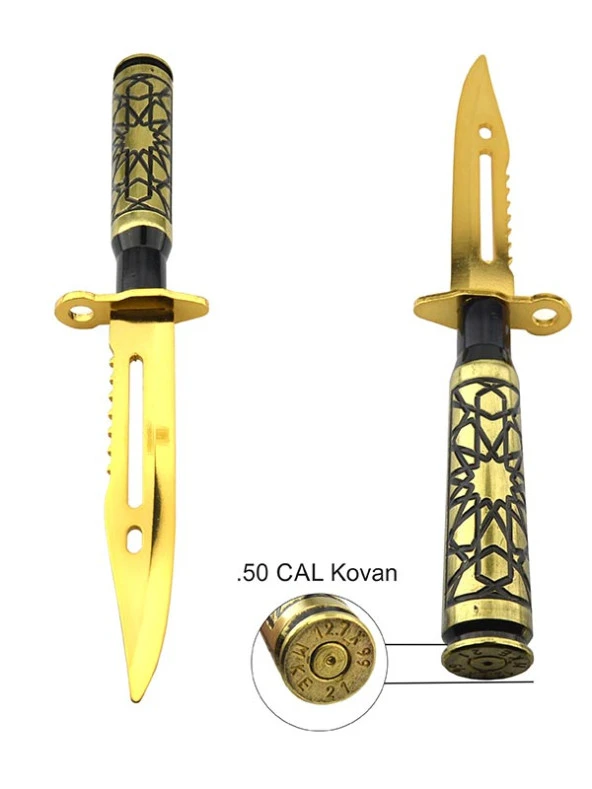 Zarf - Mektup Açacağı 50 Cal. Kovan - Gold Görünümlü - 2
