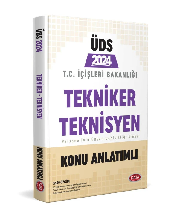 Data 2024 ÜDS İçişleri Bakanlığı Tekniker Teknisyen Konu Anlatımı Ünvan Değişikliği Data Yayınları - Resim 2