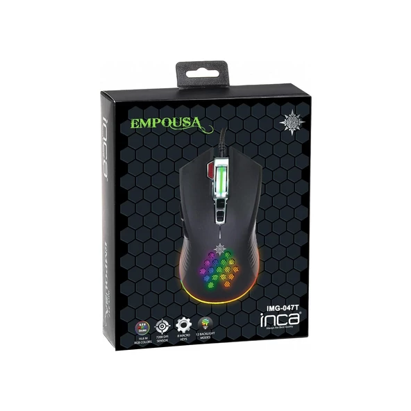 Inca Empousa  Rgb 7200 Dpi Macro Keys Mouse Oyuncu Mouse - 6