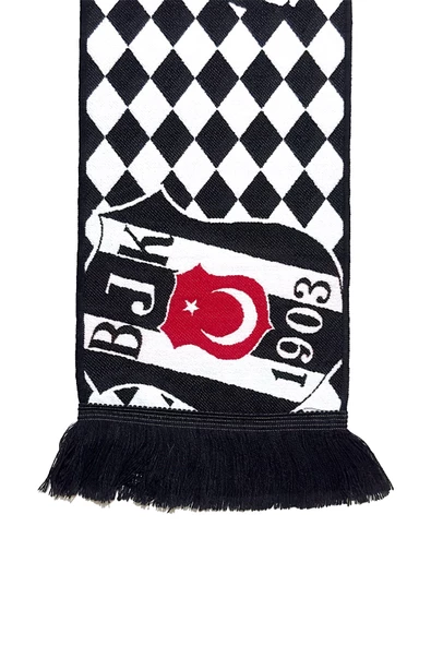 Beşiktaş Orijinal Dokuma Atkı Kartal Baskılı Ahşap Kutulu - 7