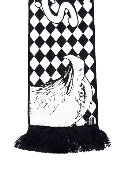 Beşiktaş Orijinal Dokuma Atkı Kartal Baskılı Ahşap Kutulu - 6