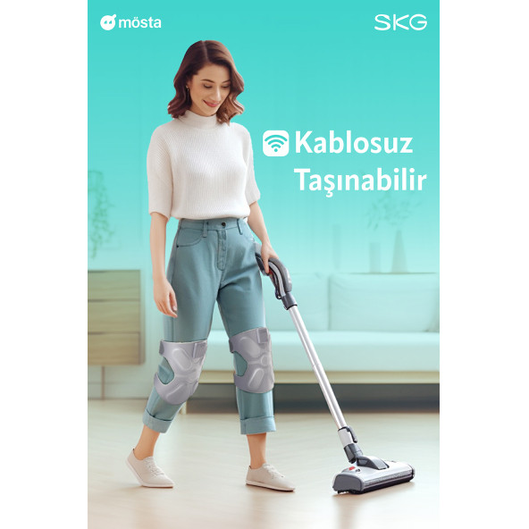 SKG W3 Pro Diz-Omuz-Dirsek Masaj Aleti, Termoterapi-Isı Terapisi Titreşimli , Eklem Isıtmalı Dizlik, Type-C - 3