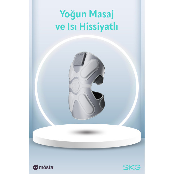 SKG W3 Pro Diz-Omuz-Dirsek Masaj Aleti, Termoterapi-Isı Terapisi Titreşimli , Eklem Isıtmalı Dizlik, Type-C - 4