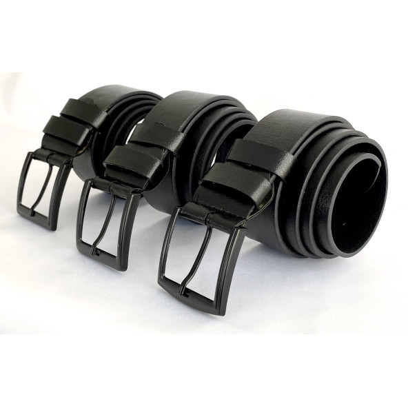 3 Adet Erkek Siyah Kemer Kot Ve Kumaşa Uygun