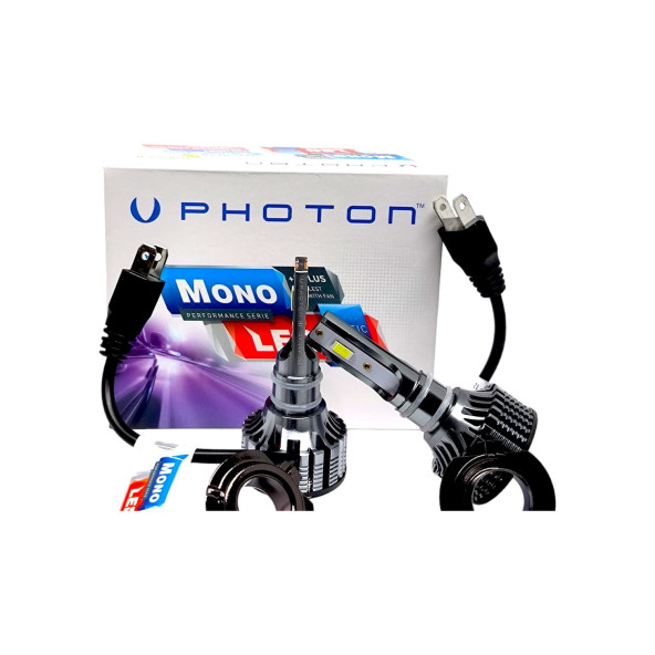 Photon Mono H7 LED Xenon Far Ampulu +3 Plus 12V-24V LED Headlight Şimşek Etkili Xenon LED