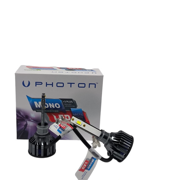 Photon Mono H1 LED Xenon Far Ampulu +3 Plus 12V-24V LED Headlight Şimşek Etkili Xenon LED