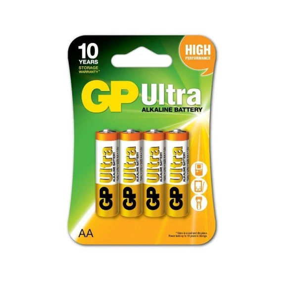 Gp AA Boy Ultra Alkalin Kalem Pil 4 Lü Paket