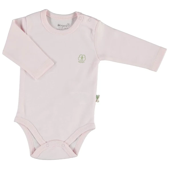 Bibaby Biorganic Basic Nature Uzun Kol Body 56883 Pembe