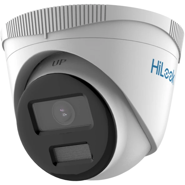 HILOOK IPC-T229H, 2Mpix, 2,8mm Lens, H265+, 30Mt Gece Görüşü, Color Vu Lite, PoE, Dome, IP Kamera