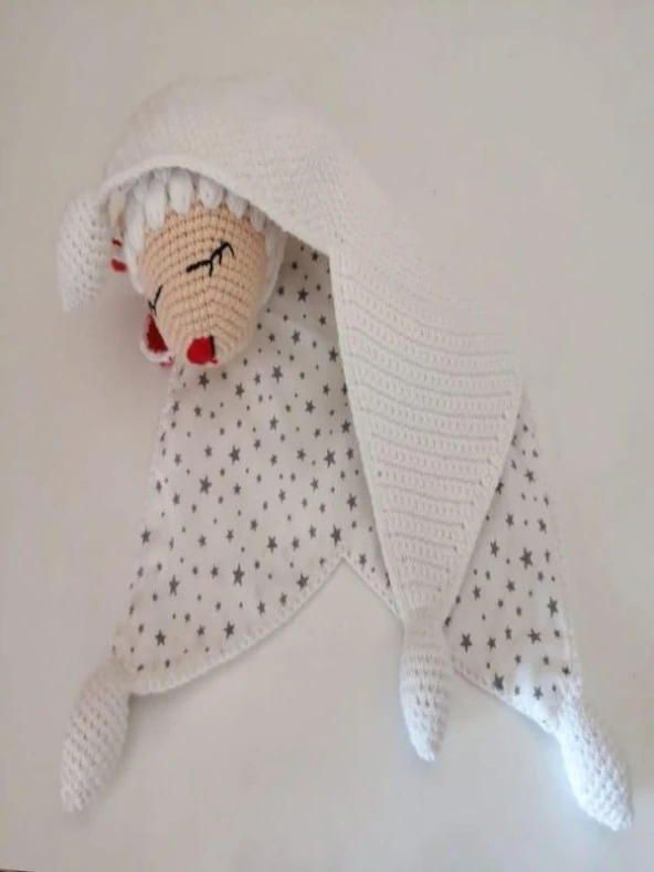 Uykucu Kuzu Uyku Arkadaşı Amigurumi Organik Oyuncak - 1