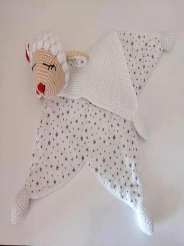 Uykucu Kuzu Uyku Arkadaşı Amigurumi Organik Oyuncak - 2