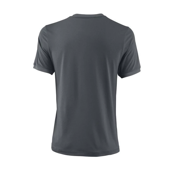 Wilson UWII Henley DK Gri Erkek Tenis T-Shirt wra762906 - 11