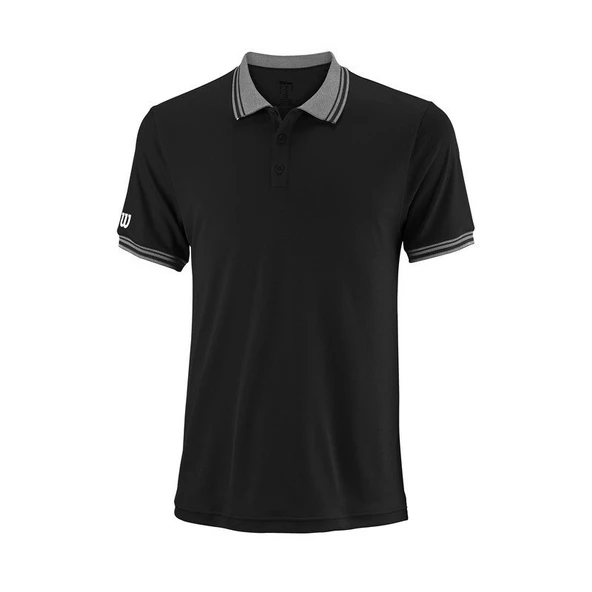 Wilson Polo Team Siyah Erkek Tenis T-Shirt wra765402 - 3