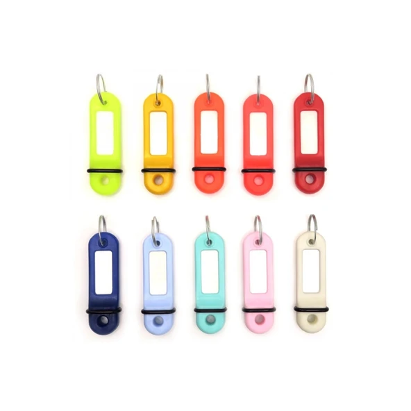 25 Adet Anahtarlık Otel Tipi Plastik Kimlik Karışık Renk - 2