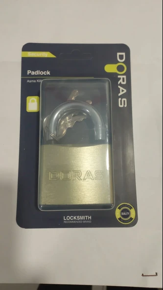Doras 63 Mm Sarı Döküm Asma Kilit - 3